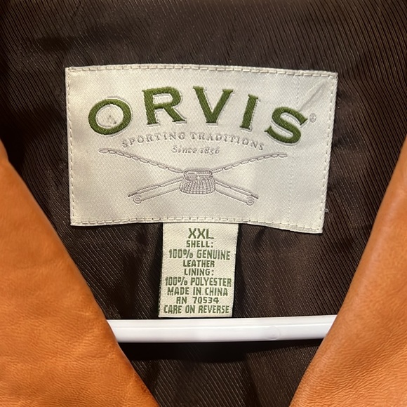Orvis rare leather coat - Picture 2 of 12